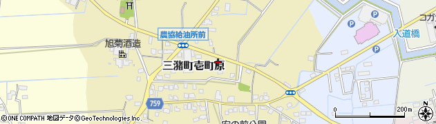 福岡県久留米市三潴町壱町原142周辺の地図