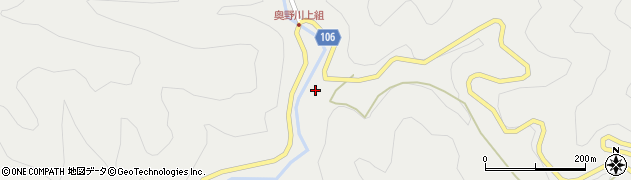 愛媛県北宇和郡松野町奥野川967周辺の地図