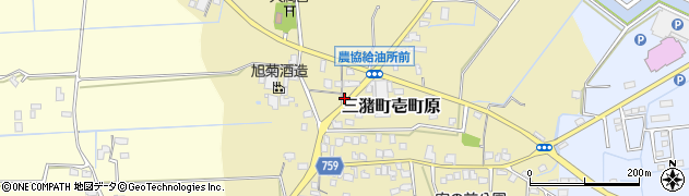 福岡県久留米市三潴町壱町原126周辺の地図