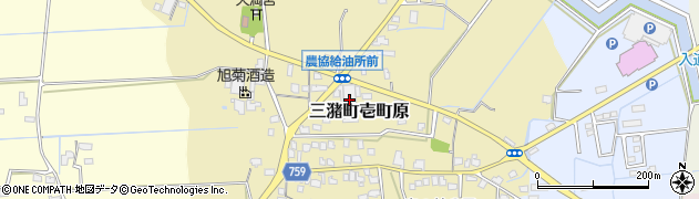 福岡県久留米市三潴町壱町原129周辺の地図