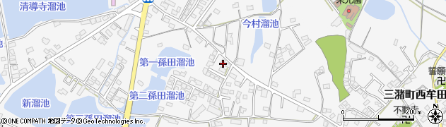 福岡県久留米市三潴町西牟田6466周辺の地図