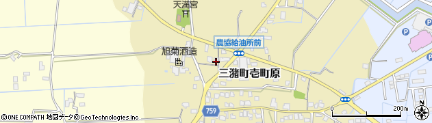 福岡県久留米市三潴町壱町原123周辺の地図