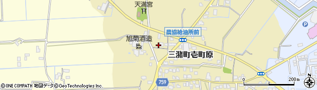 福岡県久留米市三潴町壱町原122周辺の地図