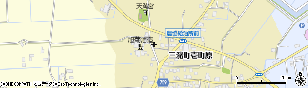 福岡県久留米市三潴町壱町原120周辺の地図