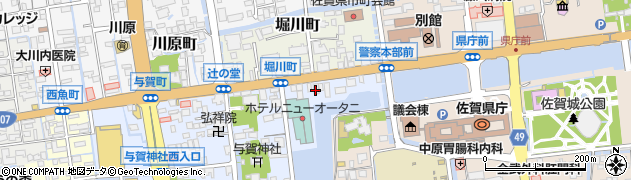 佐賀新聞タウンメディア　佐賀中央販売店周辺の地図