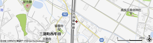 福岡県久留米市三潴町西牟田6151周辺の地図