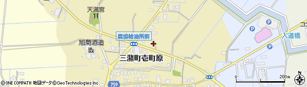 福岡県久留米市三潴町壱町原143周辺の地図