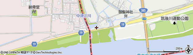 浮島排水機場周辺の地図