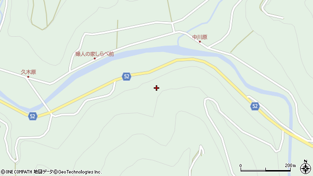 〒834-1103 福岡県八女市上陽町久木原の地図