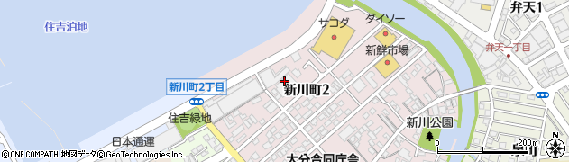 大分タクシー株式会社　配車周辺の地図