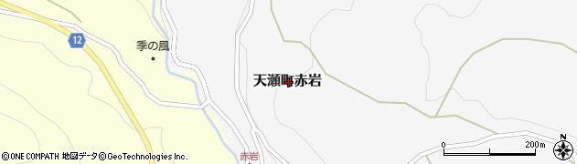 大分県日田市天瀬町赤岩周辺の地図