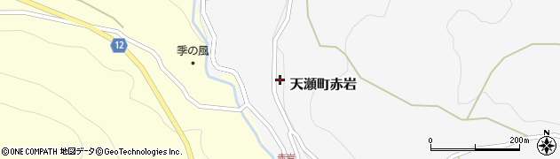 大分県日田市天瀬町赤岩447周辺の地図