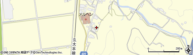 大分県玖珠郡九重町右田3214周辺の地図