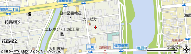 大分県大分市三川新町周辺の地図
