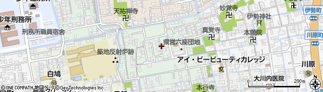 佐賀県佐賀市六座町周辺の地図