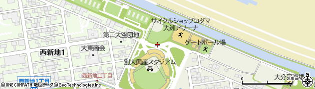 大洲総合運動公園周辺の地図