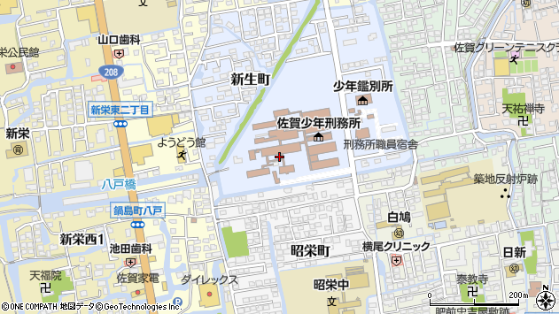 〒840-0856 佐賀県佐賀市新生町の地図