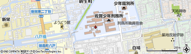 佐賀県佐賀市新生町周辺の地図
