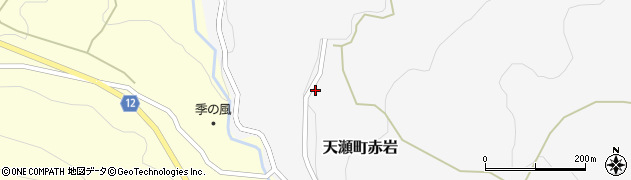 大分県日田市天瀬町赤岩392周辺の地図