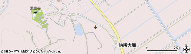 佐賀県多久市東多久町（納所大畑）周辺の地図
