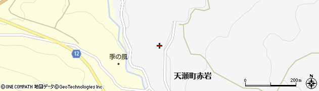 大分県日田市天瀬町赤岩386周辺の地図