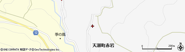 大分県日田市天瀬町赤岩366周辺の地図