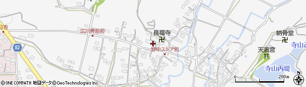 福岡県八女郡広川町長延893周辺の地図