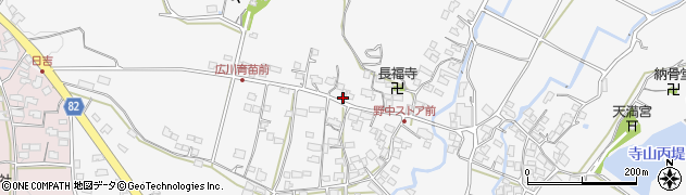 福岡県八女郡広川町長延903周辺の地図