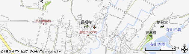 福岡県八女郡広川町長延850周辺の地図