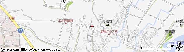 福岡県八女郡広川町長延902周辺の地図