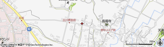 福岡県八女郡広川町長延1125周辺の地図