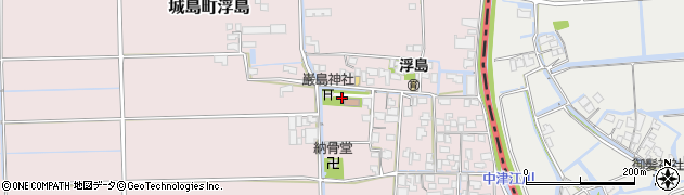 福岡県久留米市城島町浮島388周辺の地図