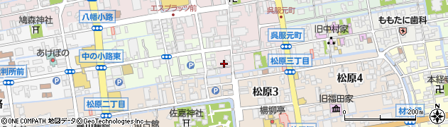 佐賀県佐賀市呉服元町1周辺の地図