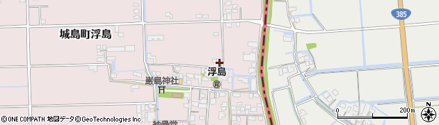 福岡県久留米市城島町浮島368周辺の地図