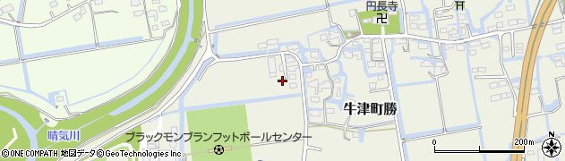 佐賀県小城市牛津町勝1088周辺の地図