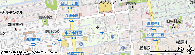 佐賀県佐賀市中央本町周辺の地図