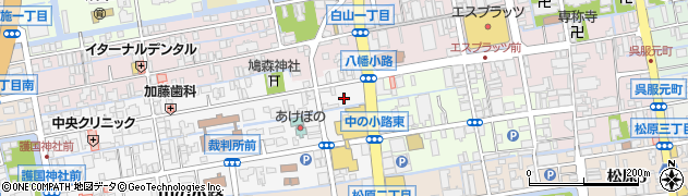 佐賀県佐賀市八幡小路1周辺の地図