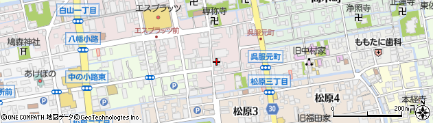 佐賀県佐賀市呉服元町7-6周辺の地図