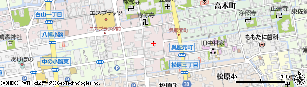 佐賀県佐賀市呉服元町7周辺の地図