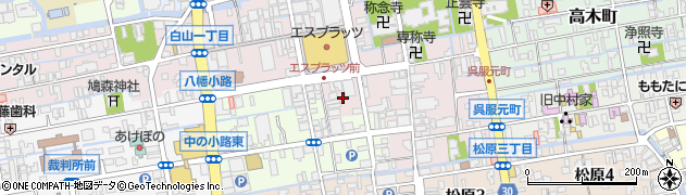 佐賀県佐賀市呉服元町3周辺の地図