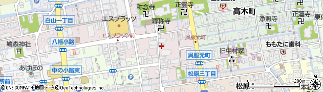 佐賀県佐賀市呉服元町7-10周辺の地図