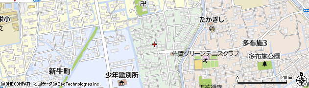 佐賀県佐賀市中折町周辺の地図