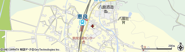 恵良郵便局周辺の地図
