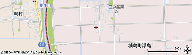 福岡県久留米市城島町浮島817周辺の地図