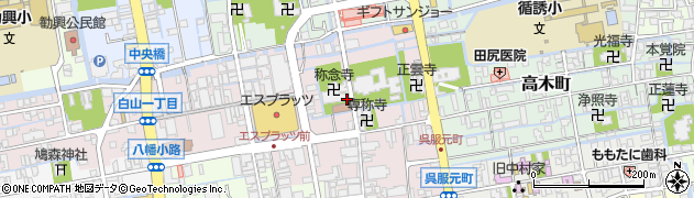 佐賀県佐賀市呉服元町周辺の地図