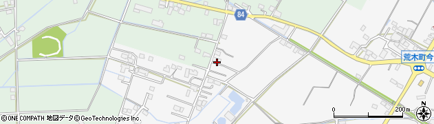 福岡県久留米市三潴町西牟田28周辺の地図