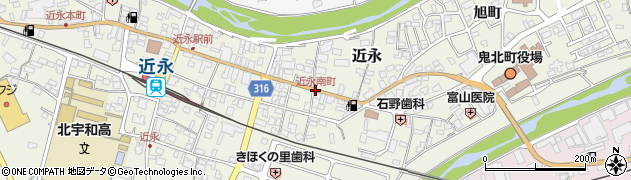 近永南町周辺の地図