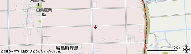 福岡県久留米市城島町浮島周辺の地図