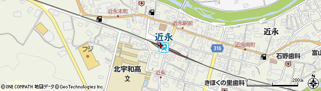 近永駅周辺の地図