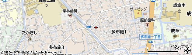 白仁田畳店周辺の地図